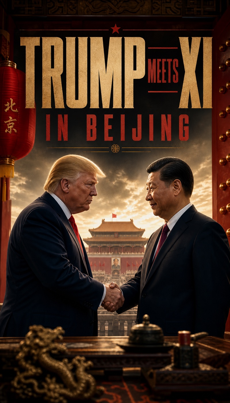 Generated Trump Meets Xi vertical reel cover